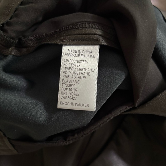 Brochu Walker The Westport Vegan Leather Pant Timber Dark Brown Size L - Picture 6 of 7